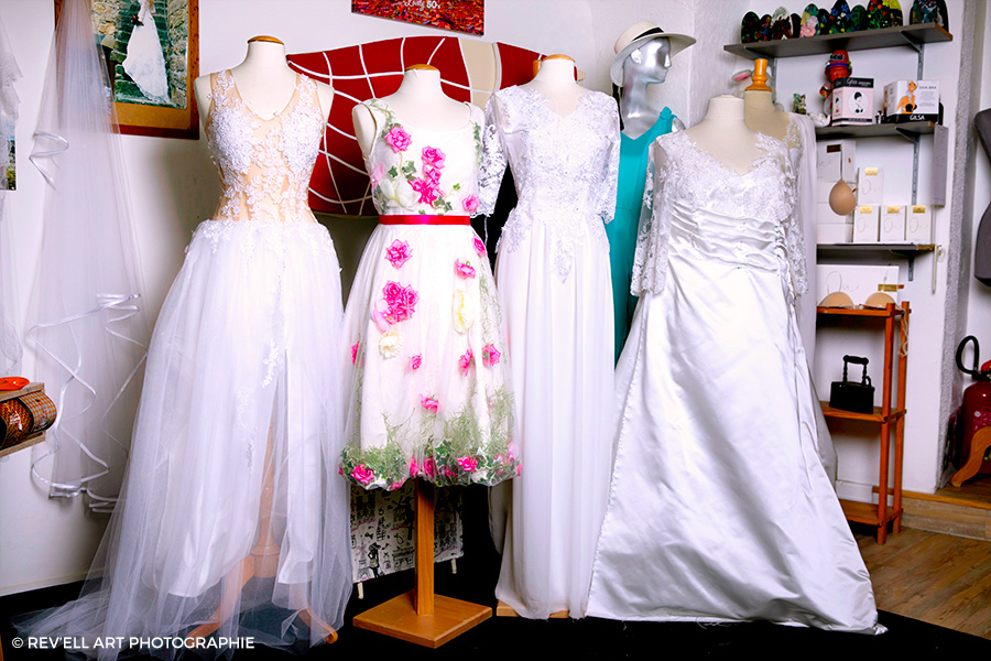 Création sur mesure de robes de mariage